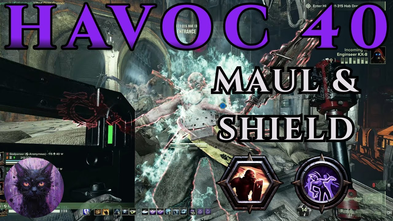 Arbites - Shock Maul & Shield Mk VI & Shotgun | Havoc 40 Gameplay | Hab Dreyko | Darktide