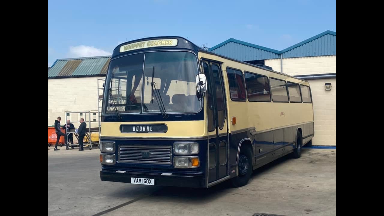 go whippets volvo b10m plaxton supreme at delaines running day 2023
