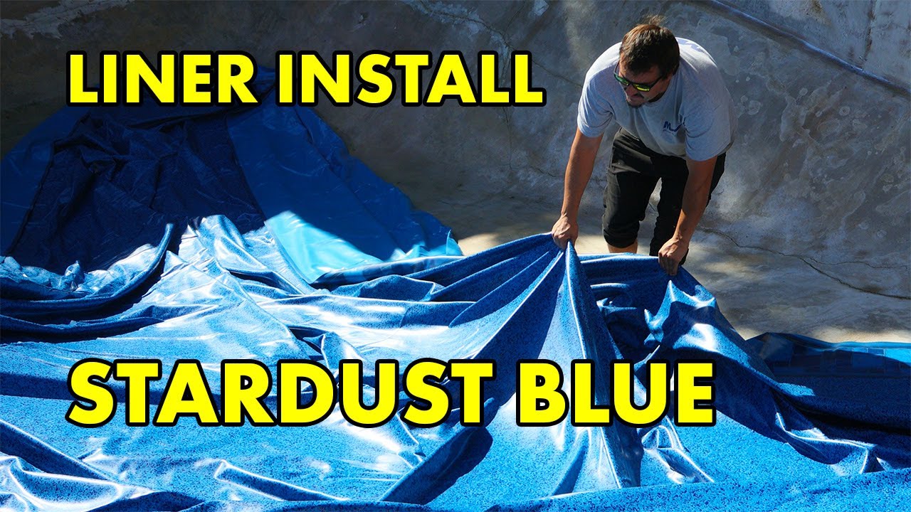 Mirage Pools - Vinyl Liner Install - Latham Liner, Stardust Blue