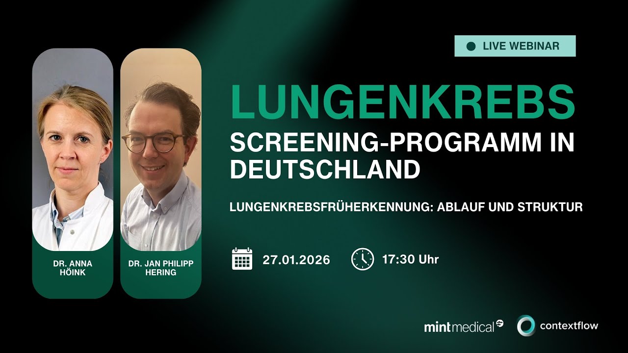 Lungenkrebs-Screening-Programm in Deutschland (Webinar #2) | Ablauf und Struktur