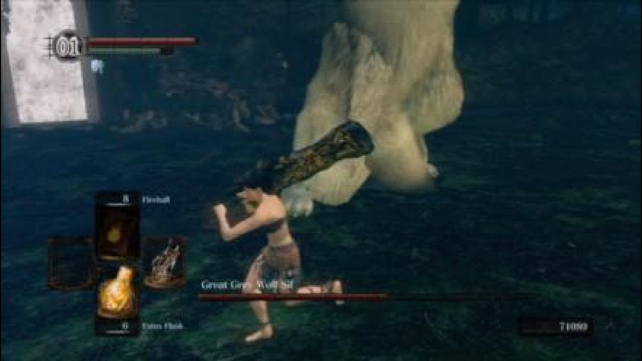 Great Grey Wolf Sif - Minimum Stats Dragon Greatsword [+0] [Flawless] Dark Souls 1