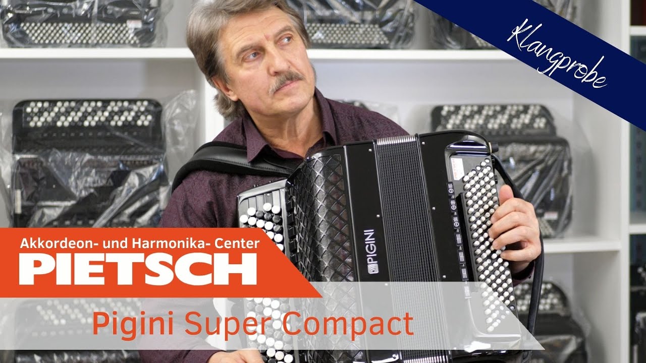 Akkordeon - Pigini Super Compact - Convertor - B-Griff / Russisch - Klangprobe