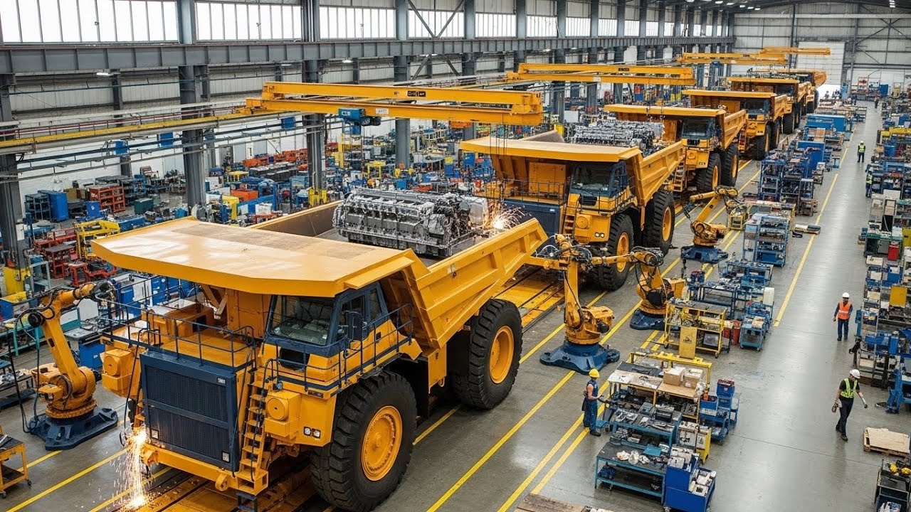 Mining Dump Truck Production 🚛 Ultra Class Mining Truck Assembly – World's Largest Trucks