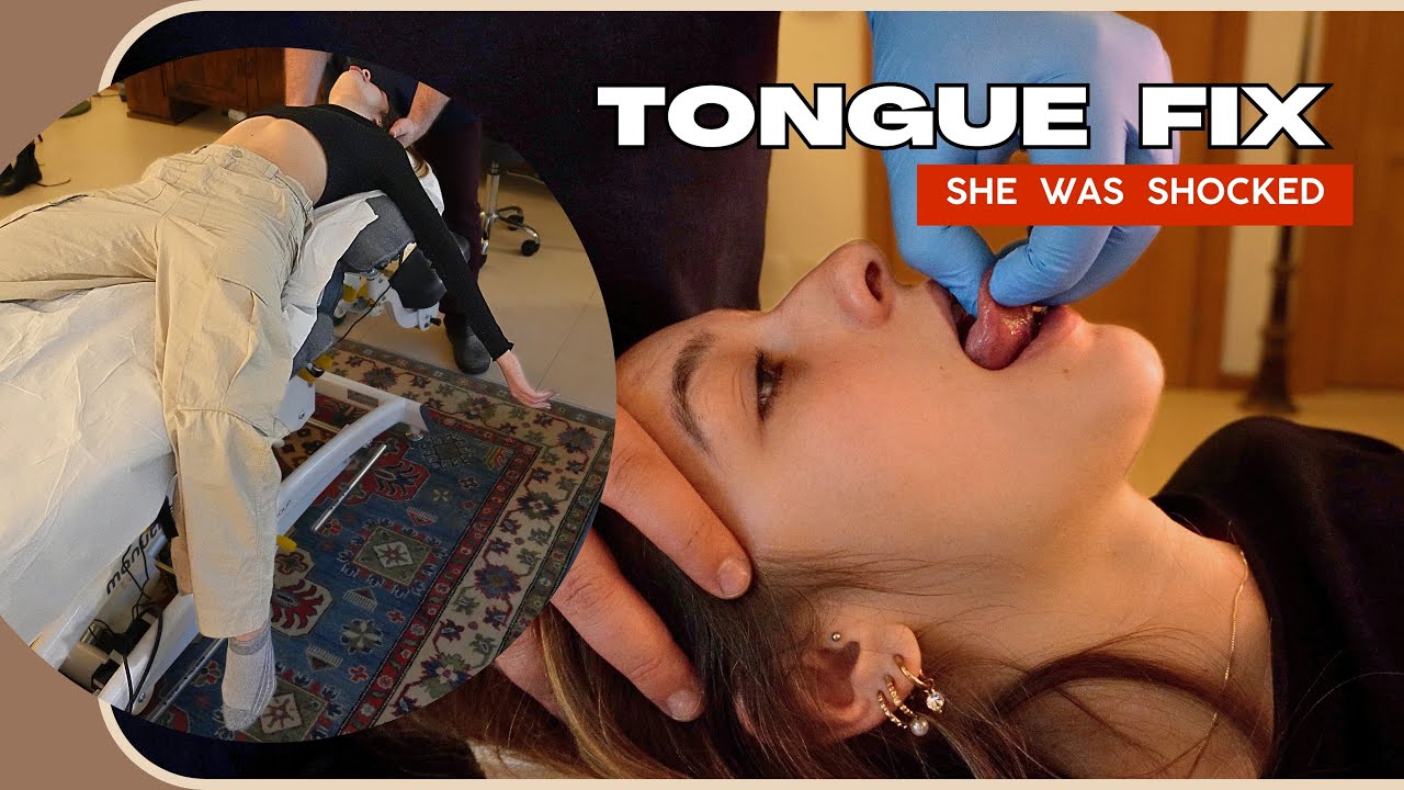 Tongue FIXED: I Helped RELIEVE Her Cervical & Back Pain w/ Chiropractic Therapy *HUGE CRACKS RELIEF*