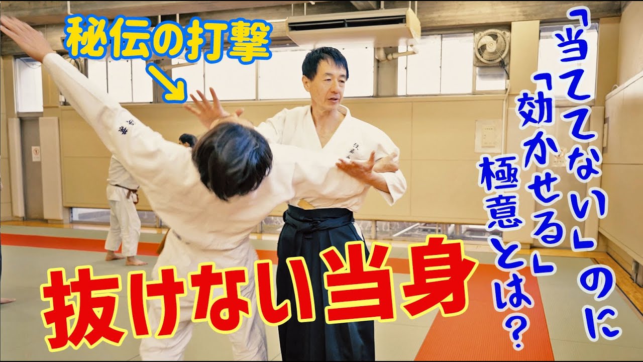 【打撃の極意】当たってないのに効く！秘伝の当身技　扶桑会557  抜けない当身 大東流合氣柔術
