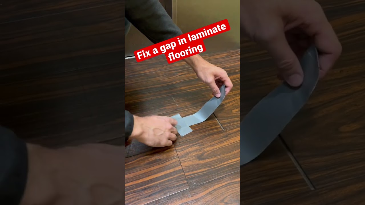 Простой способ устранить щель в ламинате #fyp #diy #shorts