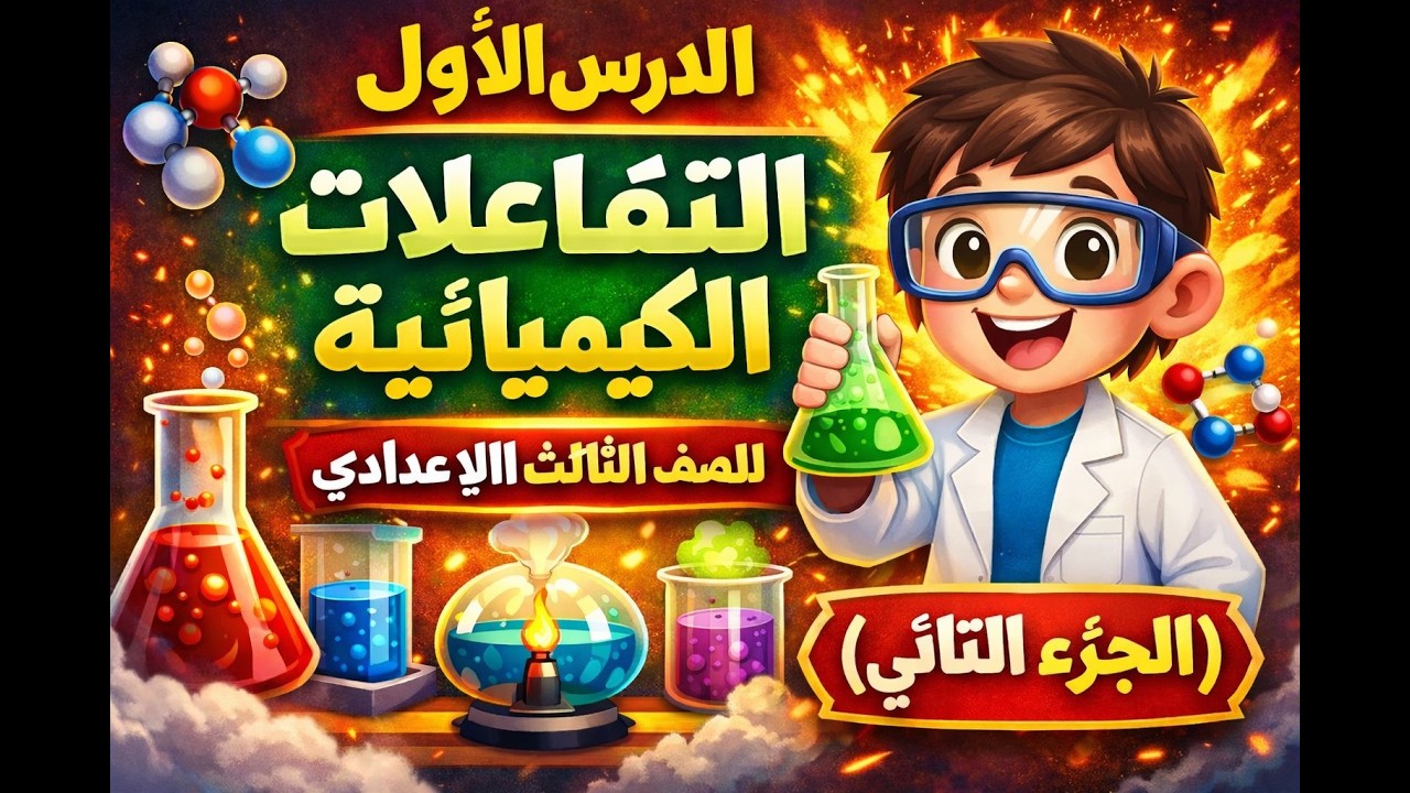 الدرس الاول التفاعلات الكيمياة للصف الثالث الاعدادي (الجزء التاني)
