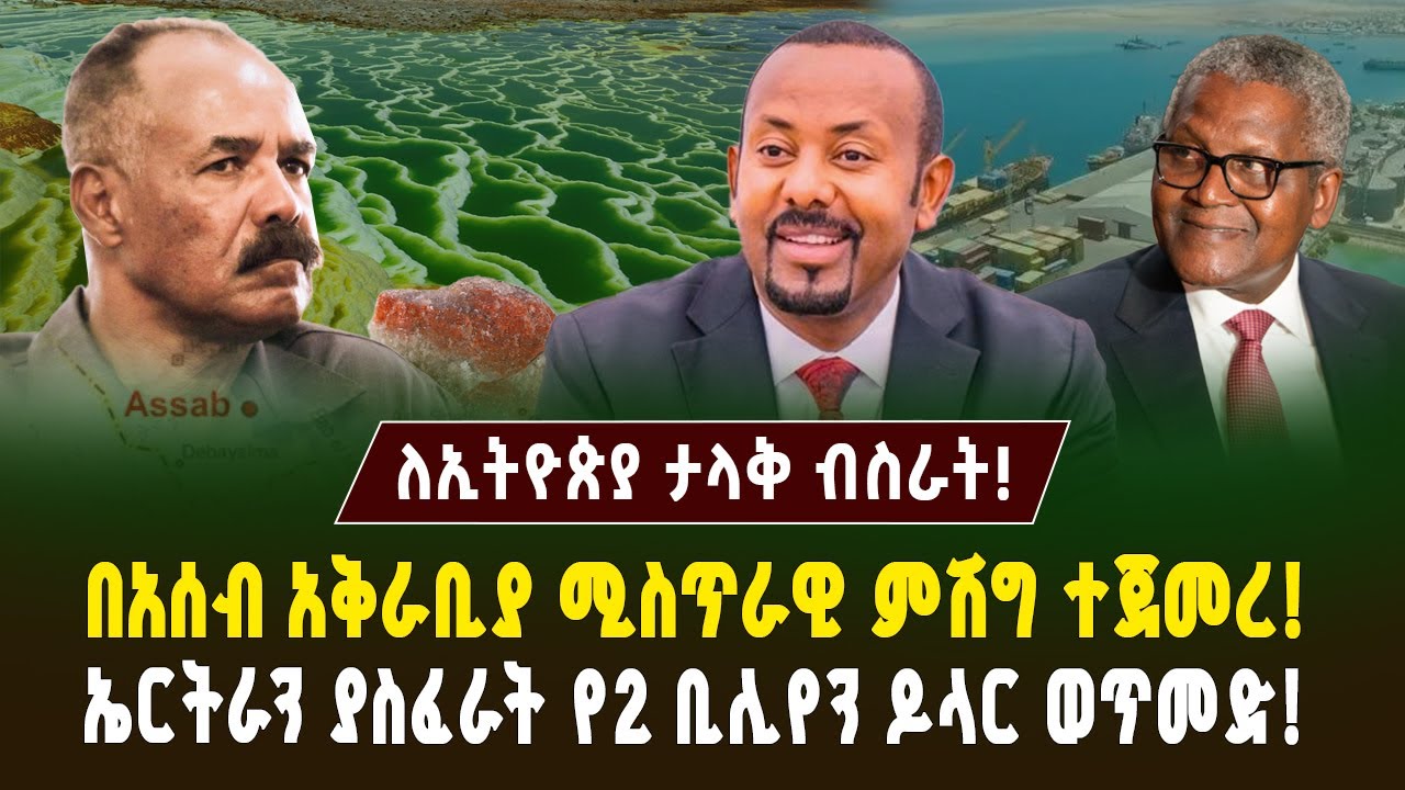 ጨዋታው ተቀየረ! ዳንጎቴ ለኢትዮጵያ አሰብን ሊያስከፍት ነው! ኤርትራን ምርጫ የሚያሳጣት ግዙፍ ፕሮጀክት! | Assab port | Ethiopia