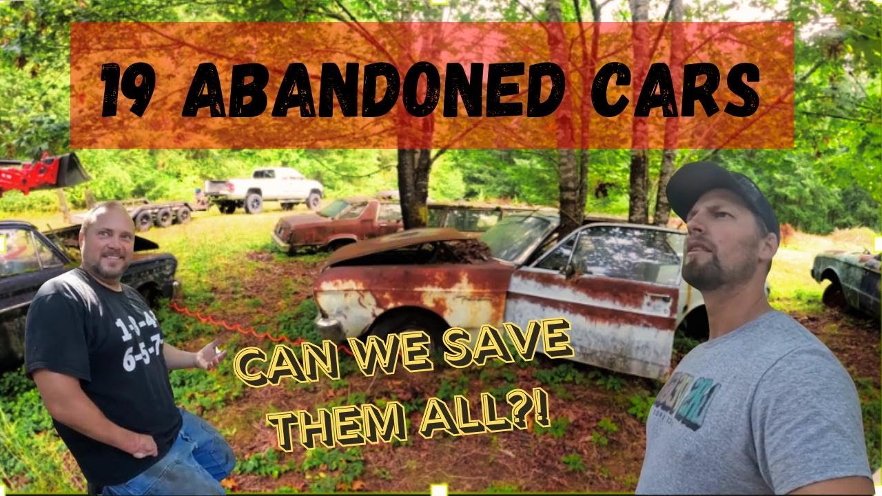 We Help Pull 19 ABANDONED Cars out of a Property that were Left for DEAD!!