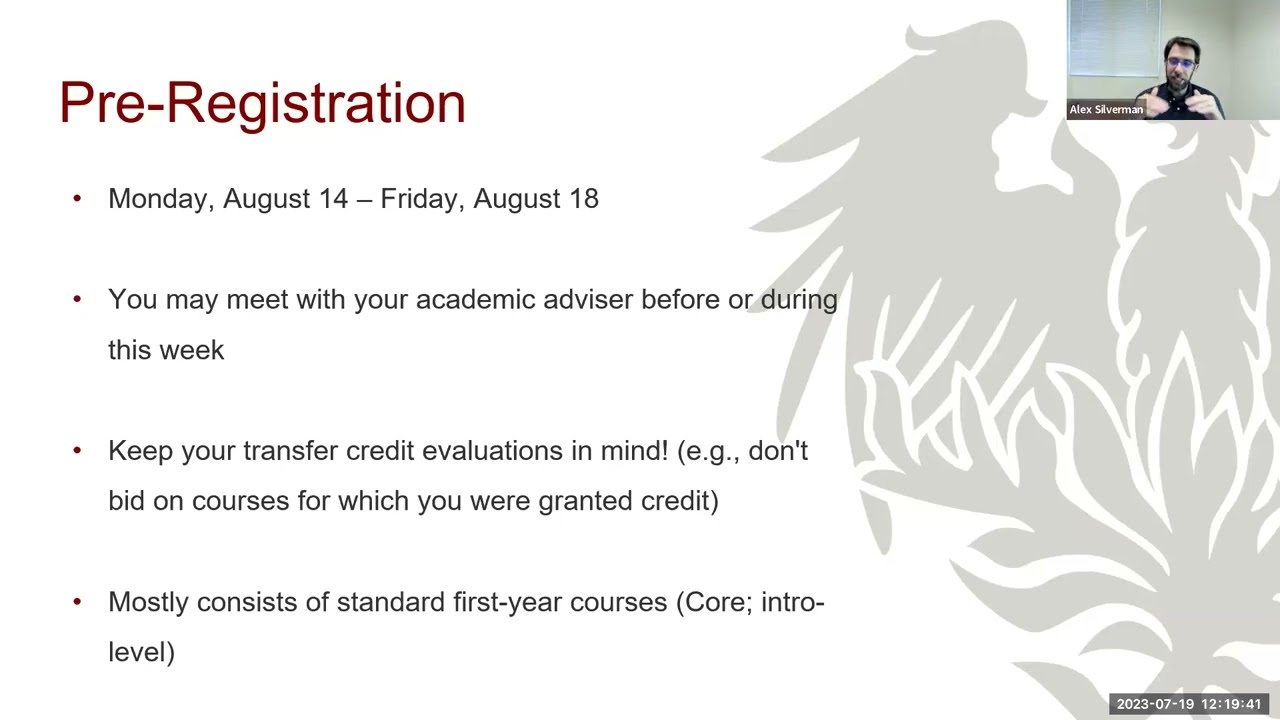 Transfer Student Welcome from College Advising