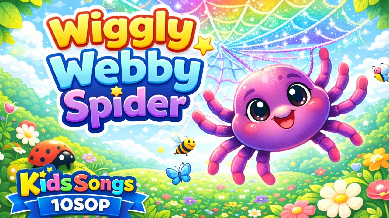 🎵 Wiggly Webby Spider 🕷️✨ | Kids Songs for Children | Kids Songs 10SOP