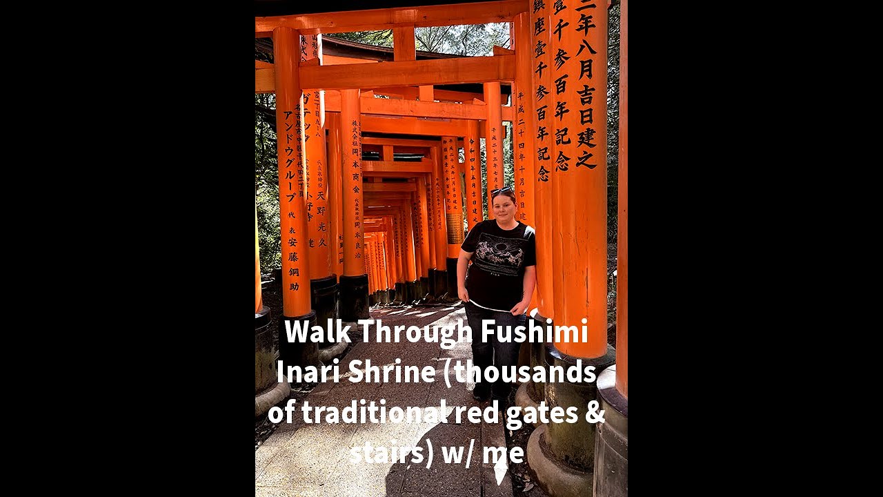 Walk Through Fushimi Inari Shrine (thousands of traditional red gates & stairs) w/ me | Japan