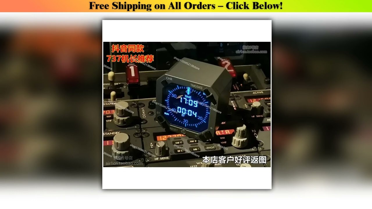 2022new 737 CLOCK Boeing BOEING Simulator Aviation Instrument Clock Alarm Clock, Aircraft