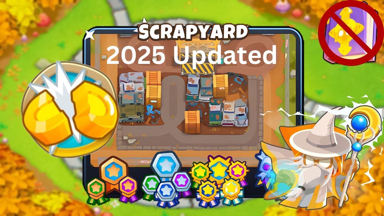 🔥 Scrapyard [Half Cash] Guide | No Monkey Knowledge - BTD6 (2025 Updated) 🔥