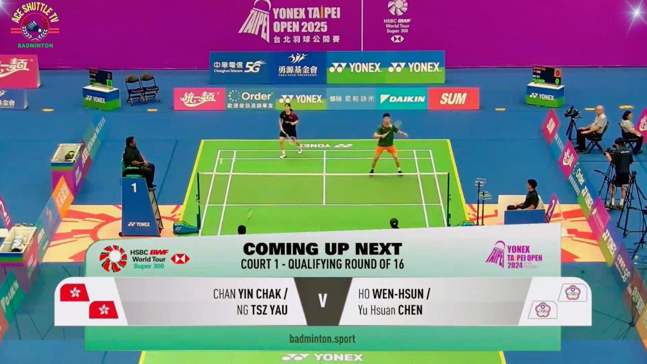 Chan Yin Chak / Ng Tsz Yau vs Ho Wen-Hsun / Yu Hsuan Chen | Taipei Open 2025 Qualifiers