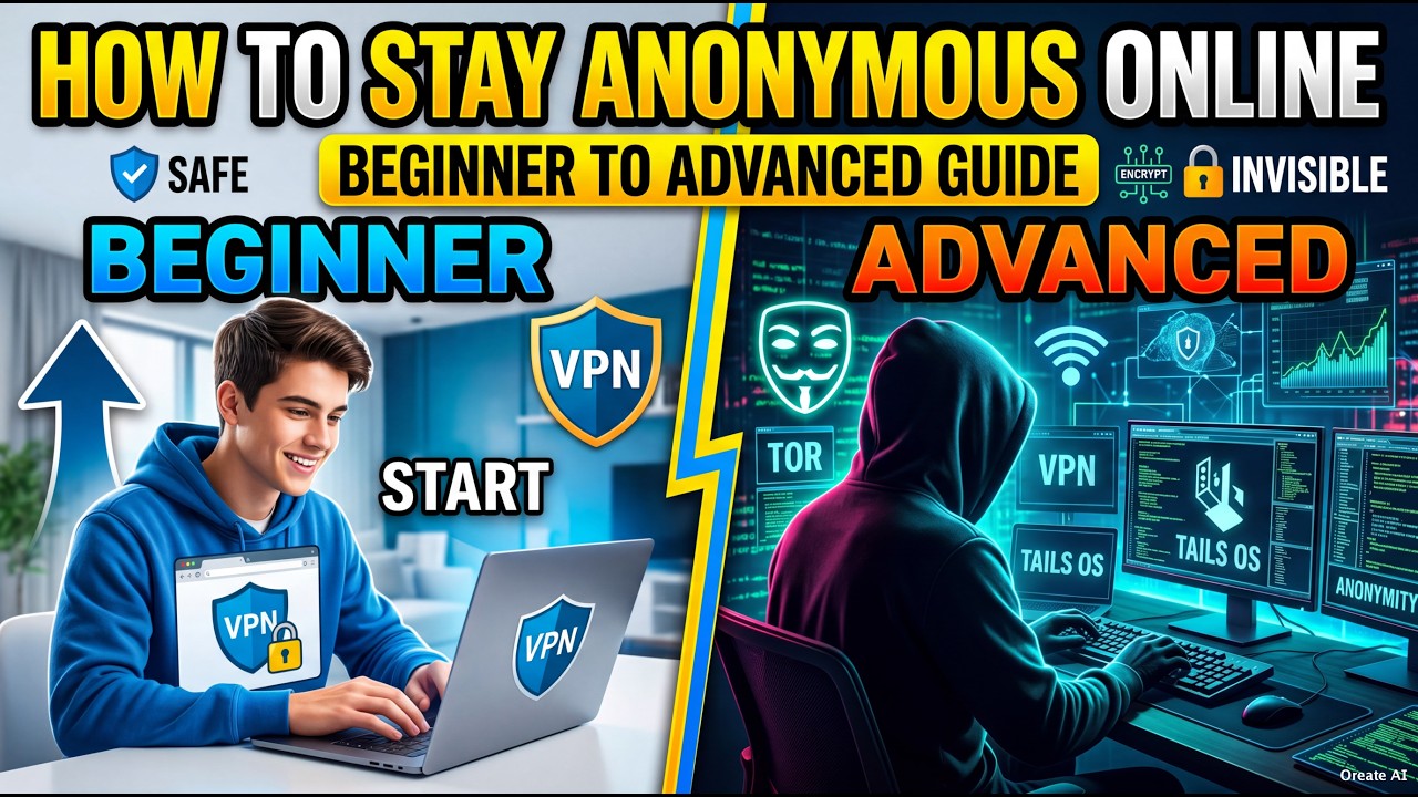 How to Stay Anonymous Online (Beginner to Advanced Guide)