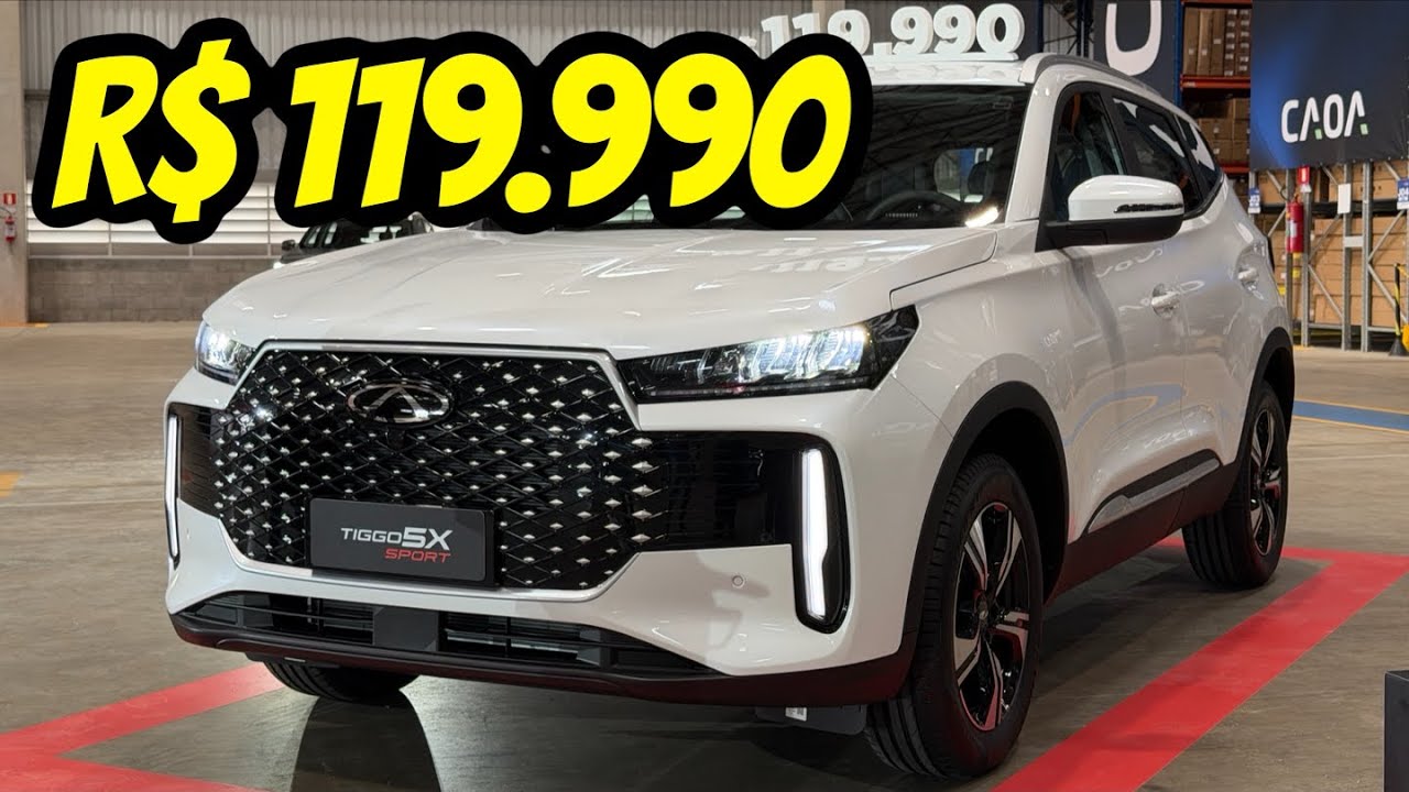 NOVO TIGGO 5X 2027 - R$ 119.990 MAIS COMPLETO E MAIS BONITO!