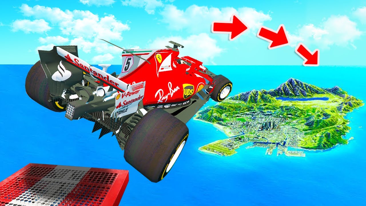 RENNWAGEN AUTOS SPRINGEN über die STADT in GTA 5!