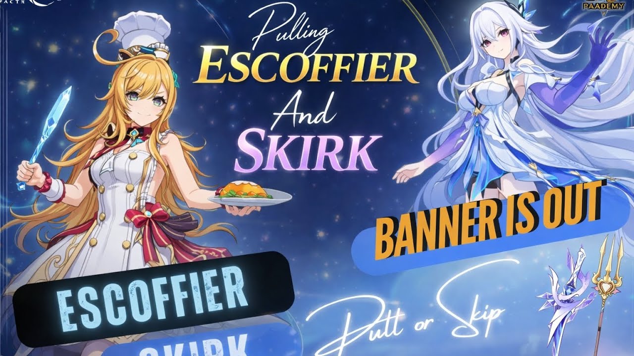 I am pulling for skirk and escoffier skirk C0R1AND Escoffier C0 in genshin impact 