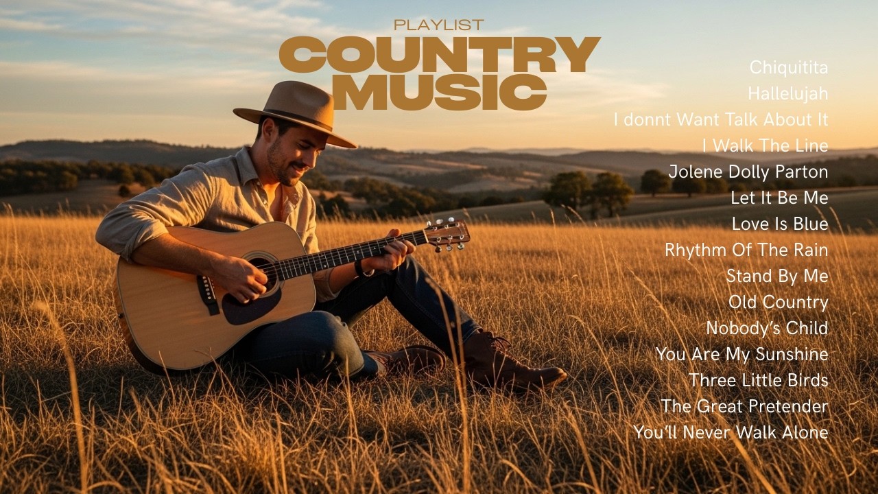 Rustic Sunset Strings Warm Country Music Playlist