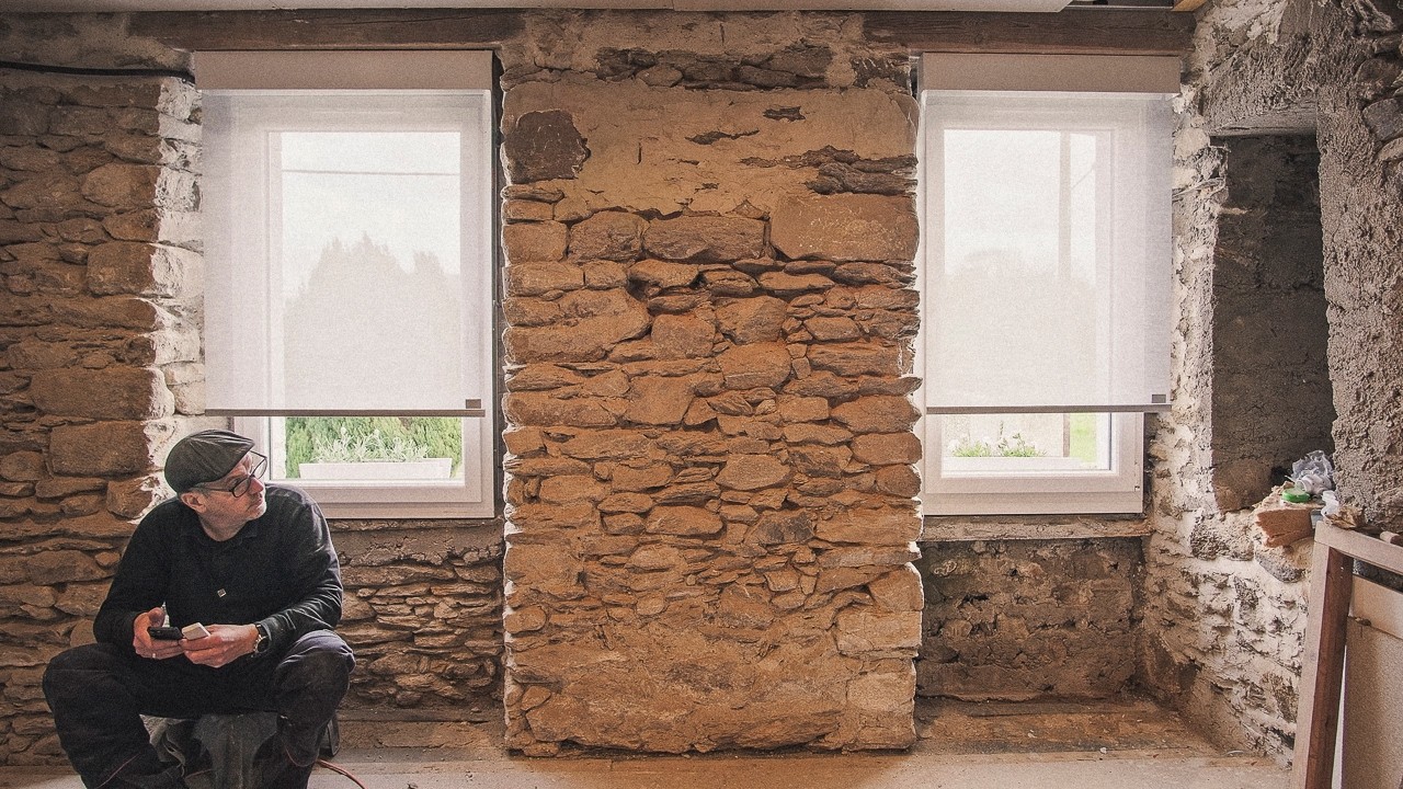 Our Old Stone House, Traditional Materials, & Connected Window Blinds
