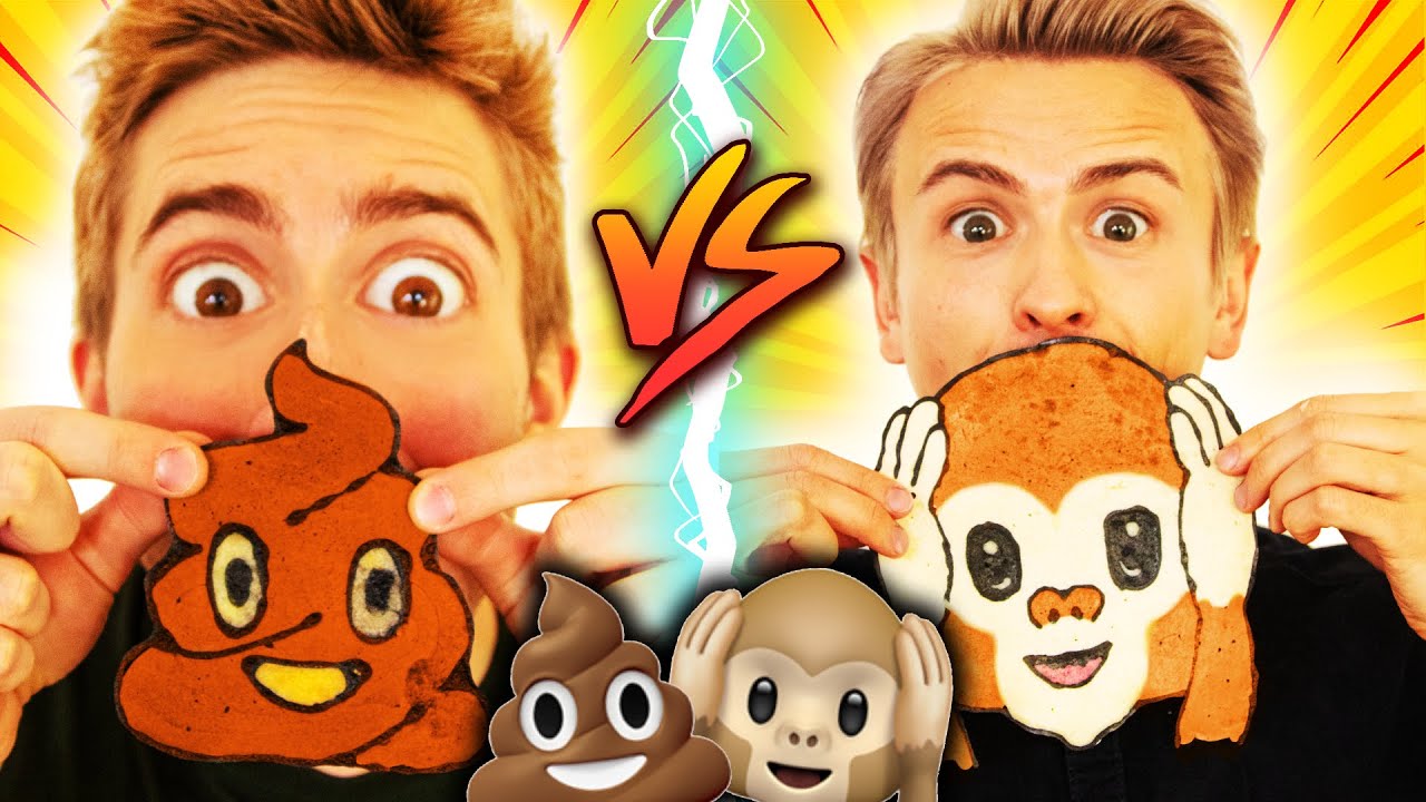 Emojis als PANCAKES!🥞 Challenge mit @Dima