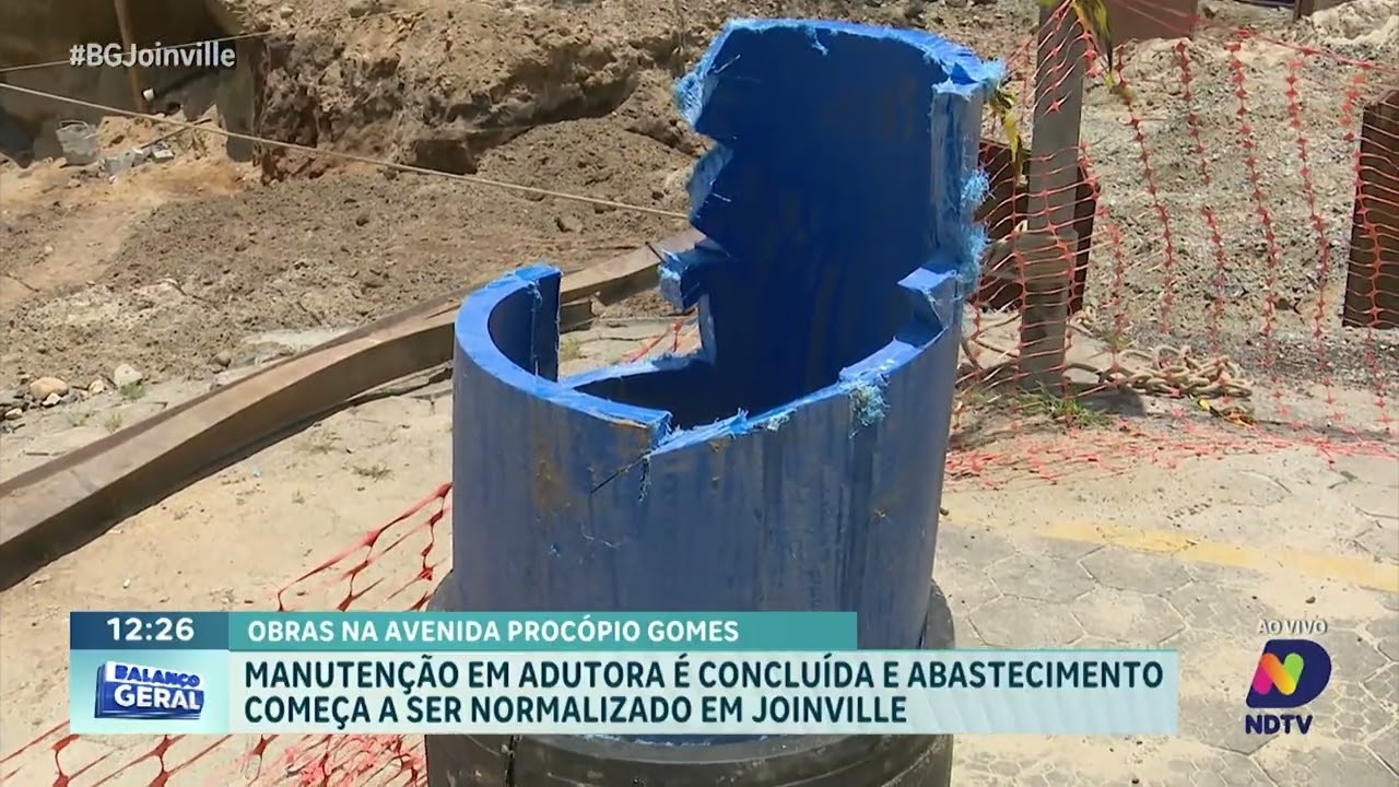 Ap&oacute;s manuten&ccedil;&atilde;o, abastecimento come&ccedil;a a ser retomado em Joinville