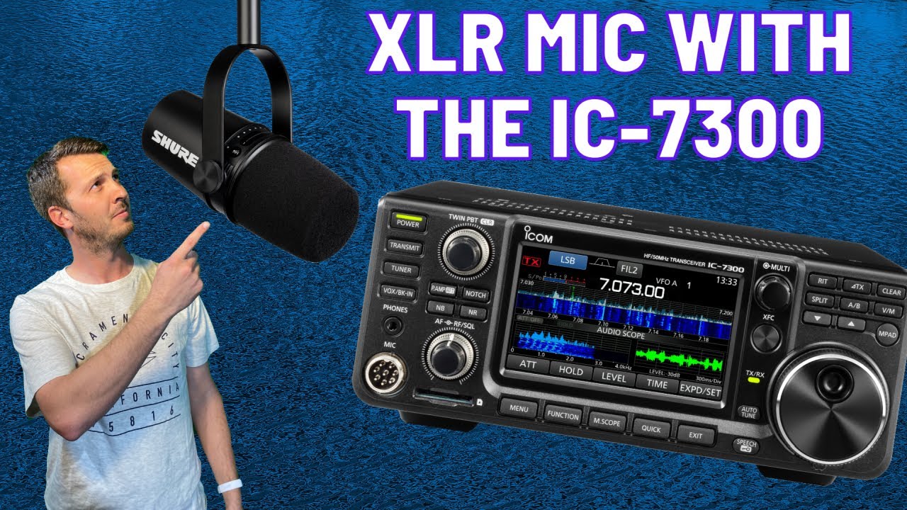 Как подключить Icom IC-7300 к микрофону XLR