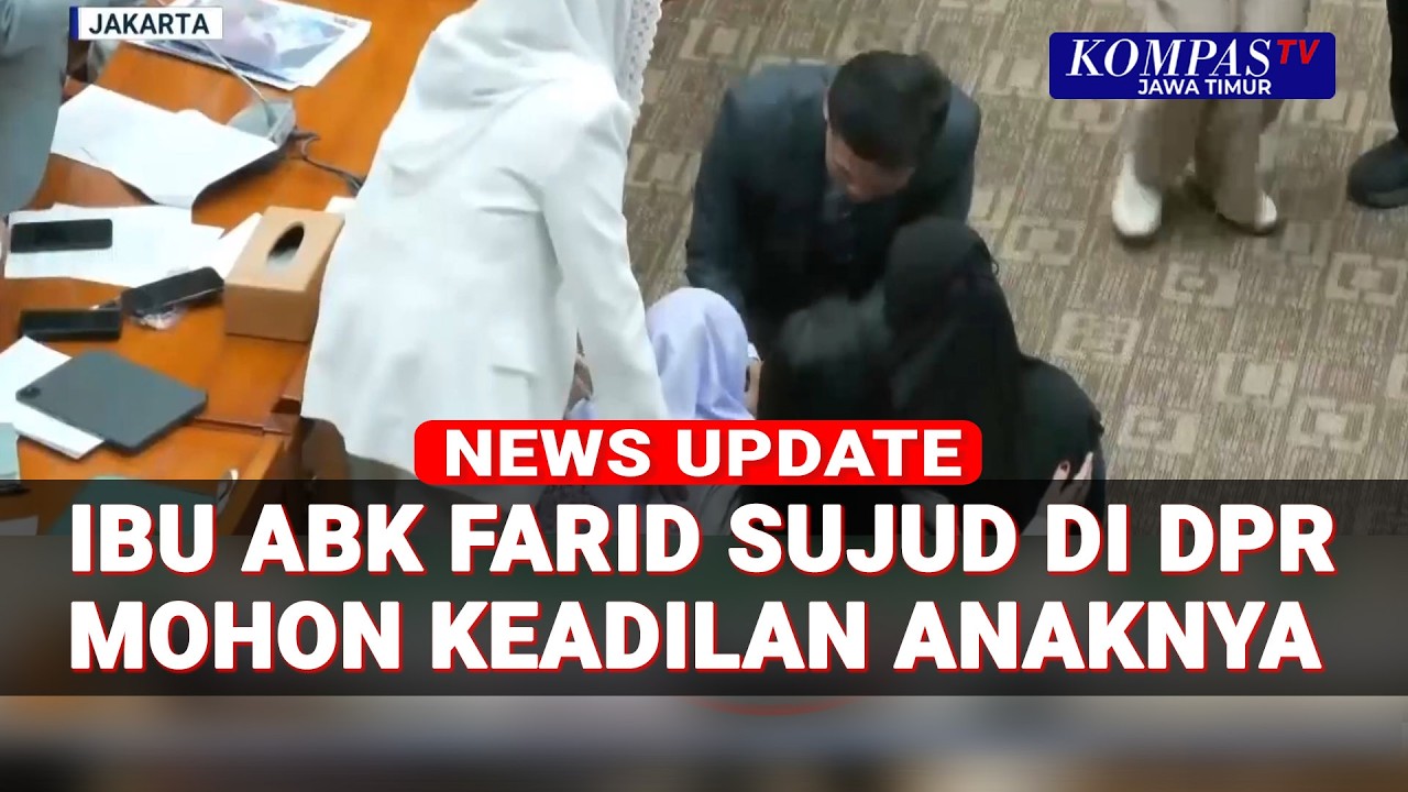 Momen Haru Ibu ABK Farid Sujud di DPR Memohon Keadilan