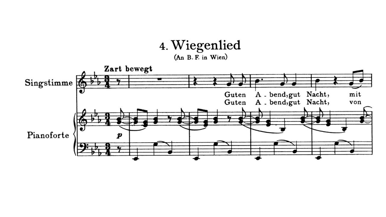 Brahms: 5 Lieder, Op. 49 (with Score)