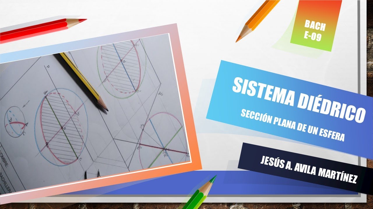 E-09 Sistema Diédrico.  Esfera. Sección por plano paralelo a la Línea de Tierra. PEvAU Andalucía