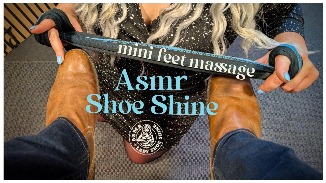 ASMR Shoe Shine. The Boots That Couldn't Be Saved (But Got A Final Shine!)