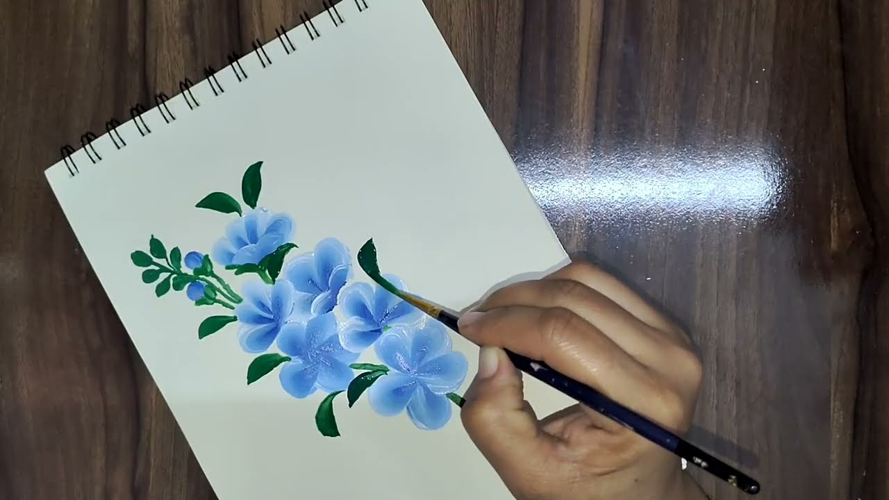 Simple Flower Painting Anyone Can Try | Step-by-Step Flower Painting Tutorial |