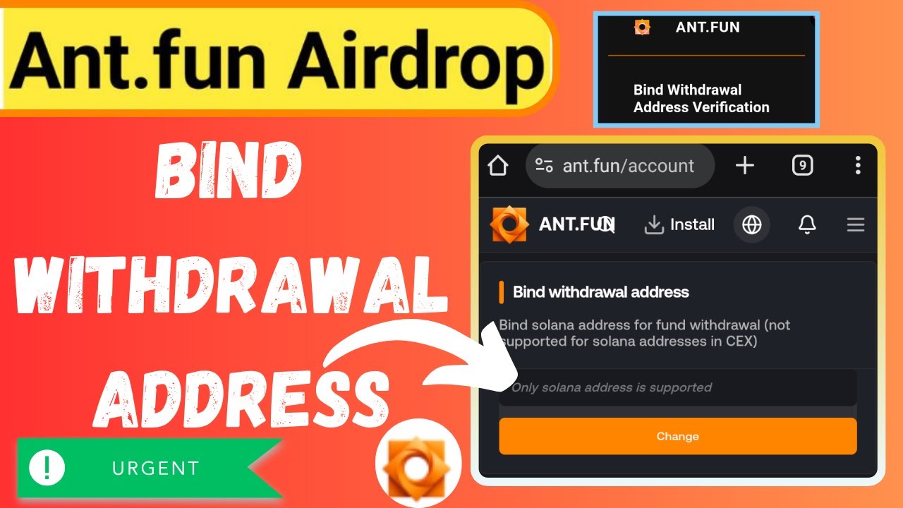Ant.fun Airdrop Withdrawal Setup | How to Bind Solana Address Safely (2026)