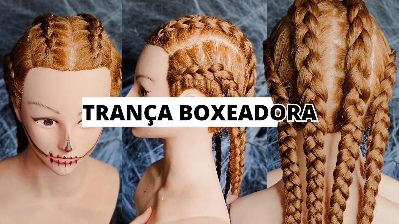 Como fazer 4 trança boxeadora por Gabriela Megan