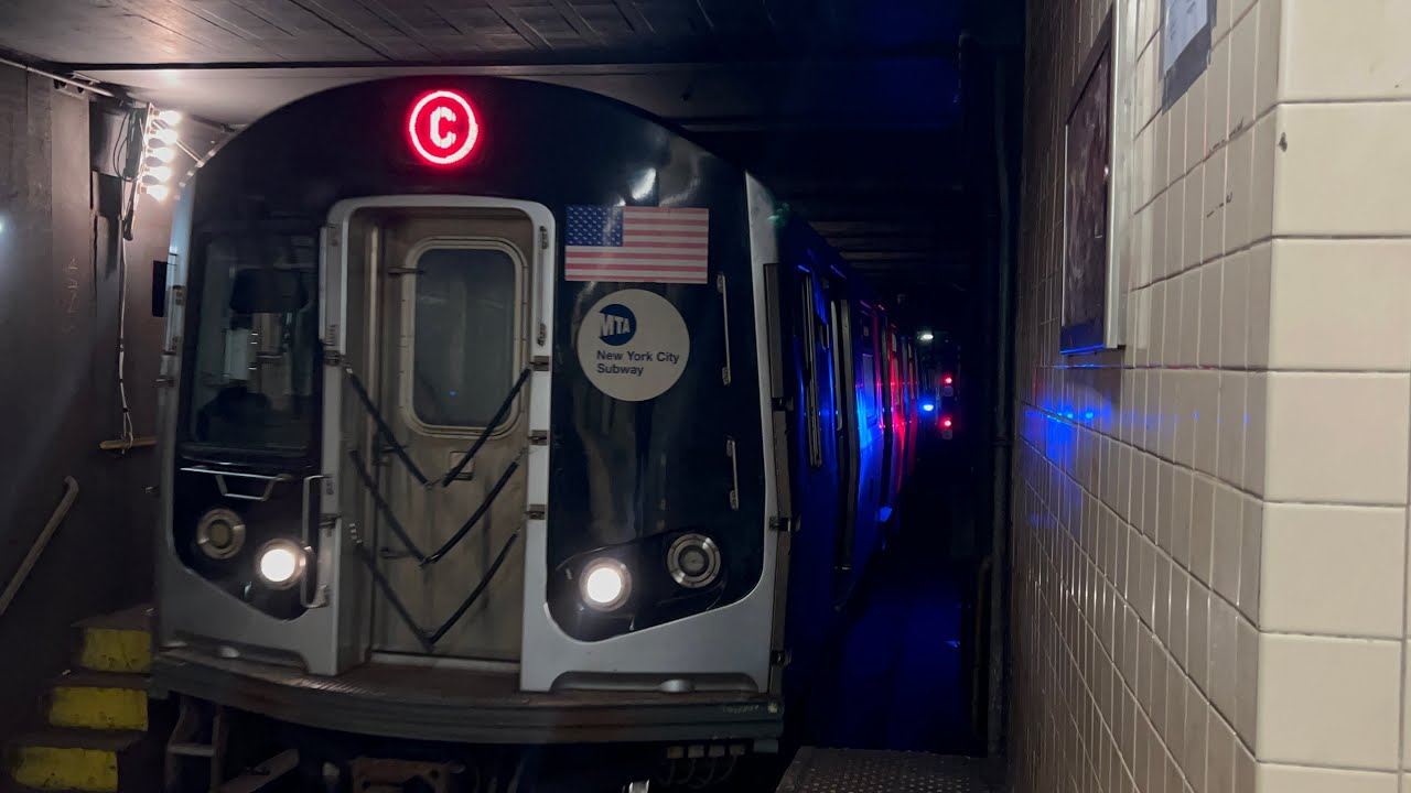 IND Fulton St Line: (A) and (C) Trains End/Begin Service @ Euclid Ave (R46, R160A-1, R179, R211A)