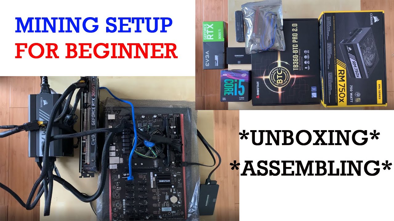 Crypto Mining Setup for Beginner with Biostar TB360-BTC Pro 2.0 Motherboard Support up to 12 GPUs
