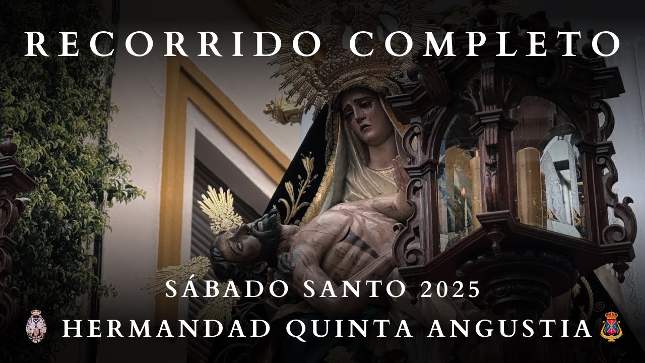 [4K] RECORRIDO COMPLETO de la Quinta Angustia de Utrera en el Santo Entierro Grande 2025
