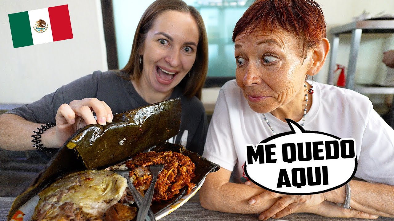 😱 MAMÁ RUSA PRUEBA BARBACOA DE HOYO por PRIMERA VEZ en MÉXICO 🇲🇽