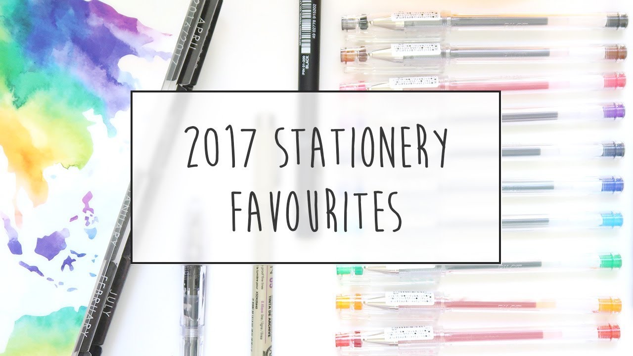 My 2017 Stationery Favourites ~ A Beautiful Fable