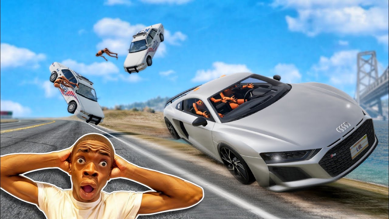 Audi R8 Funny Moments 🤣 - [BeamNG.Drive]