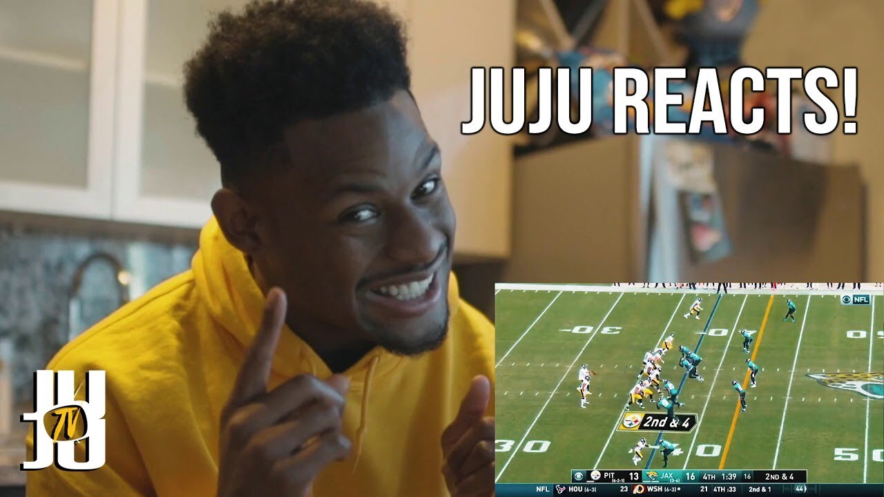 JuJu Smith-Schuster Reacts to his own Highlights!