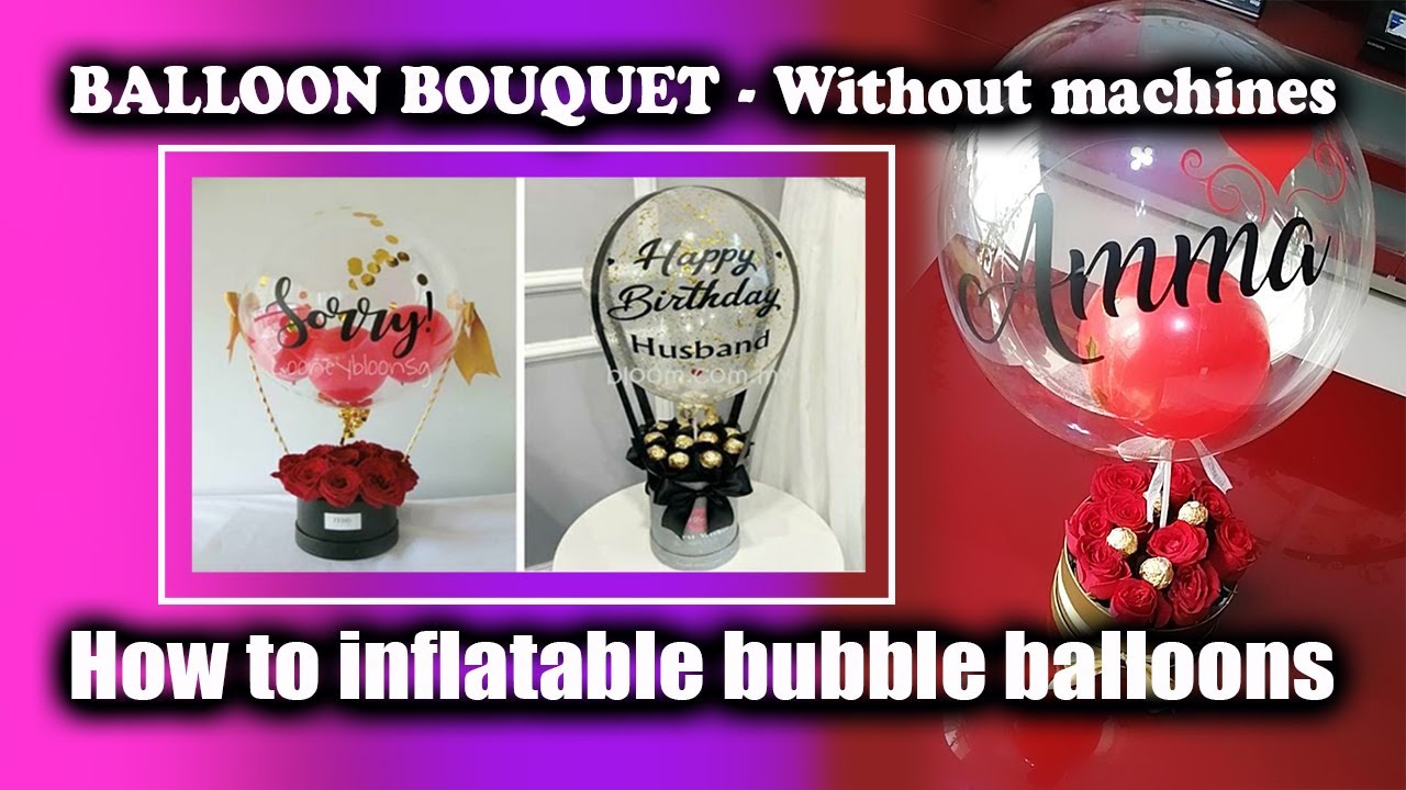 how to make DIY Deco Bubble Balloon/Personalised Balloons/Without machine