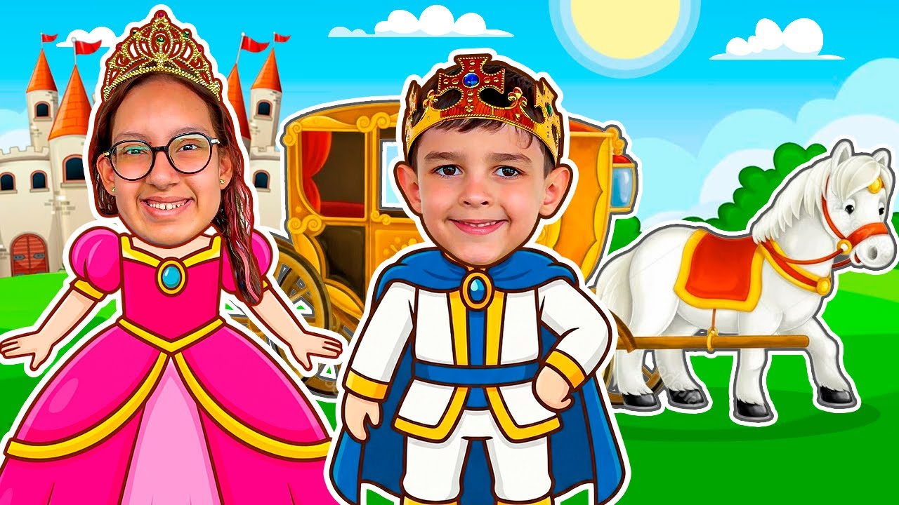 JP finge ser Príncipe e escolhe Princesa para o baile real histórias para crianças com MC Divertida