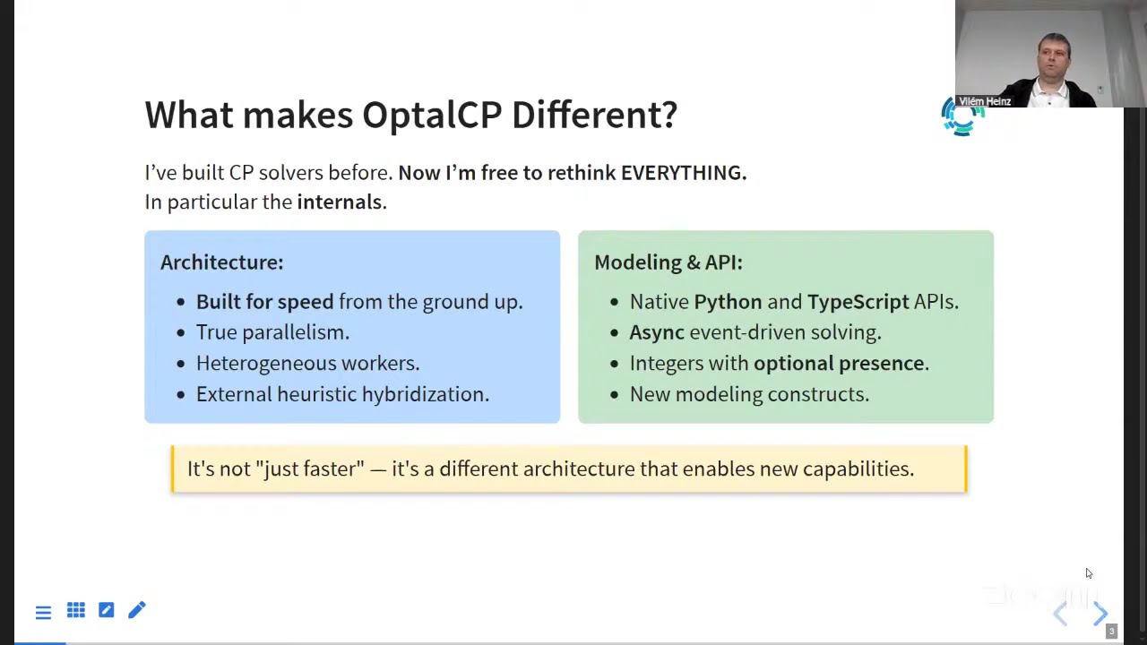 [Scheduling Seminar] Petr Vilim (OptalCP) and Vilem Heinz (CTU in Prague)  OptalCP