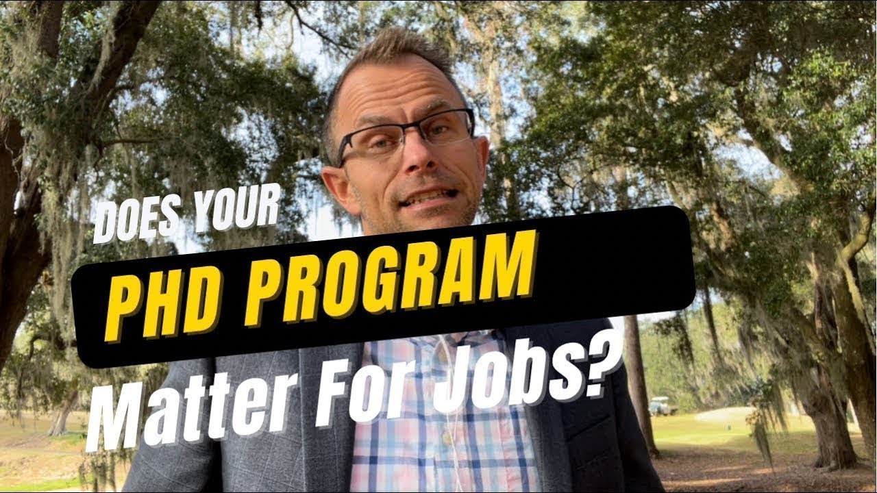 The EXCEPTIONAL Impact Of Your PHD Program Choice On Your Career Opportunities!