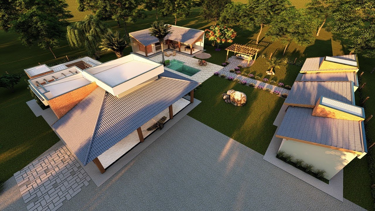 LINDO PROJETO PARA SITIO, CASA PARA FAZENDA OU CHÁCARA ( P - 076 )
