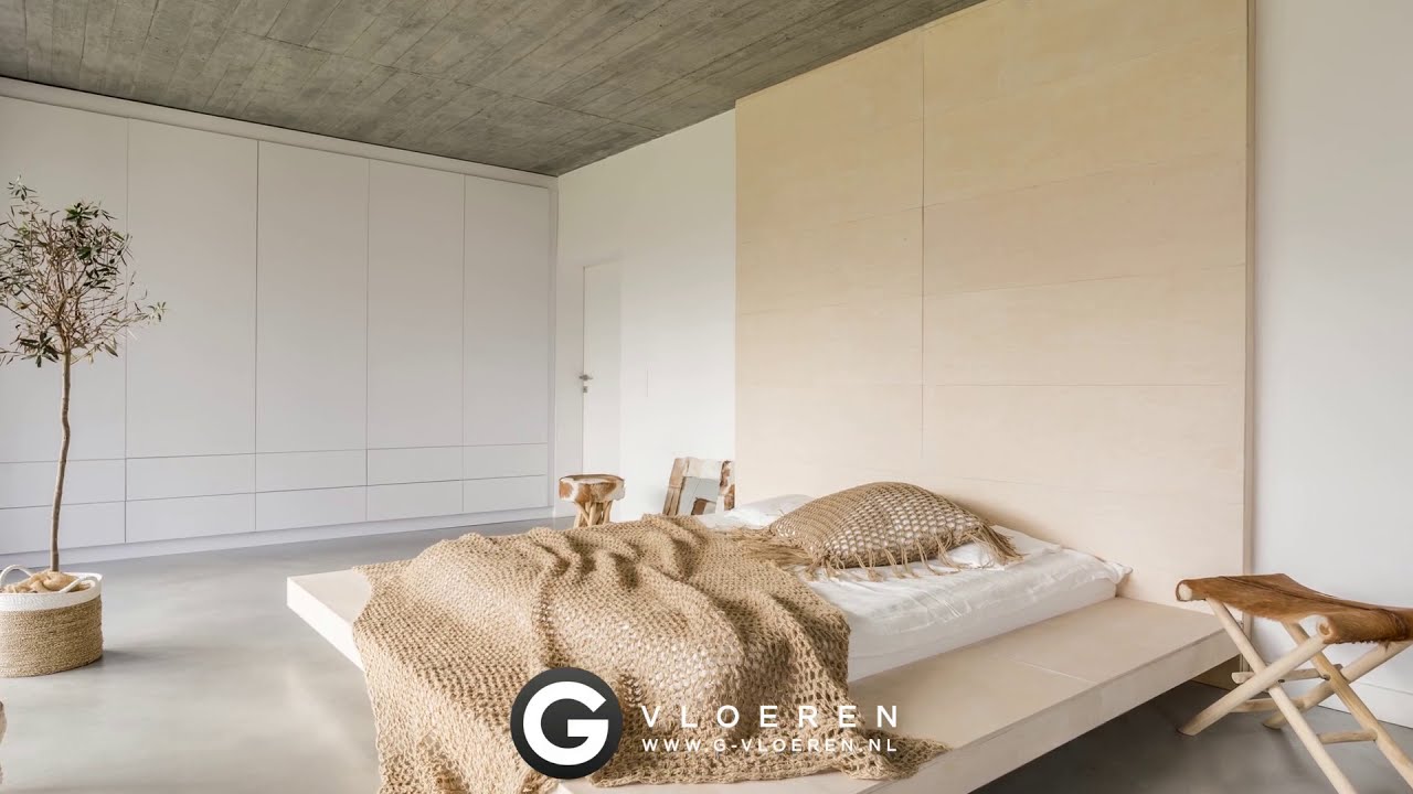 Cementgebonden gietvloer van G-vloeren.nl | Levendig, robuust en naadloos | Prijzen en informatie.