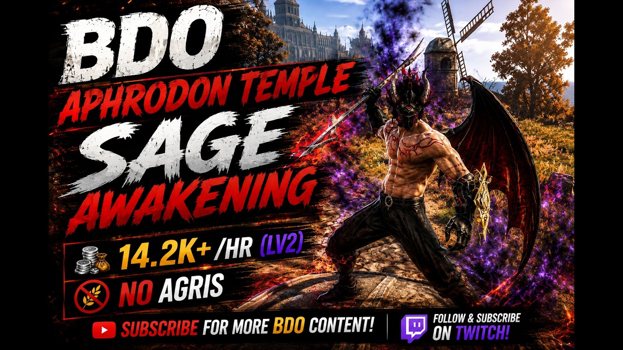 BDO I Aphrodon Temple I Sage Awakening I 14.2k+hr Lv2 I No Agris