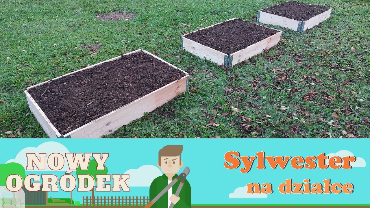 Sylwester na działce - podniesione grządki